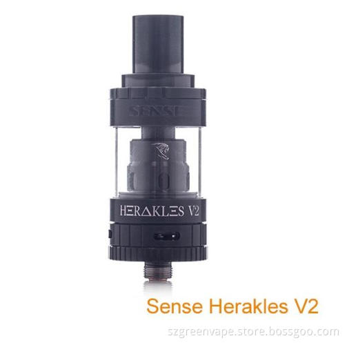 Original Sense Herakles Tank V2 Subohm 2ml Tank Atomizer with 3 Colors Black Silver Rose Gold
